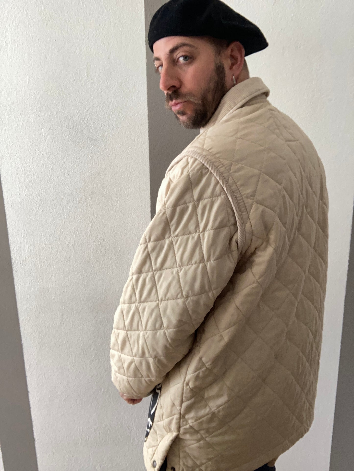 TRAPUNTINO CUSTOM COLOR PANNA CON INSERTI BIANCO/NERI