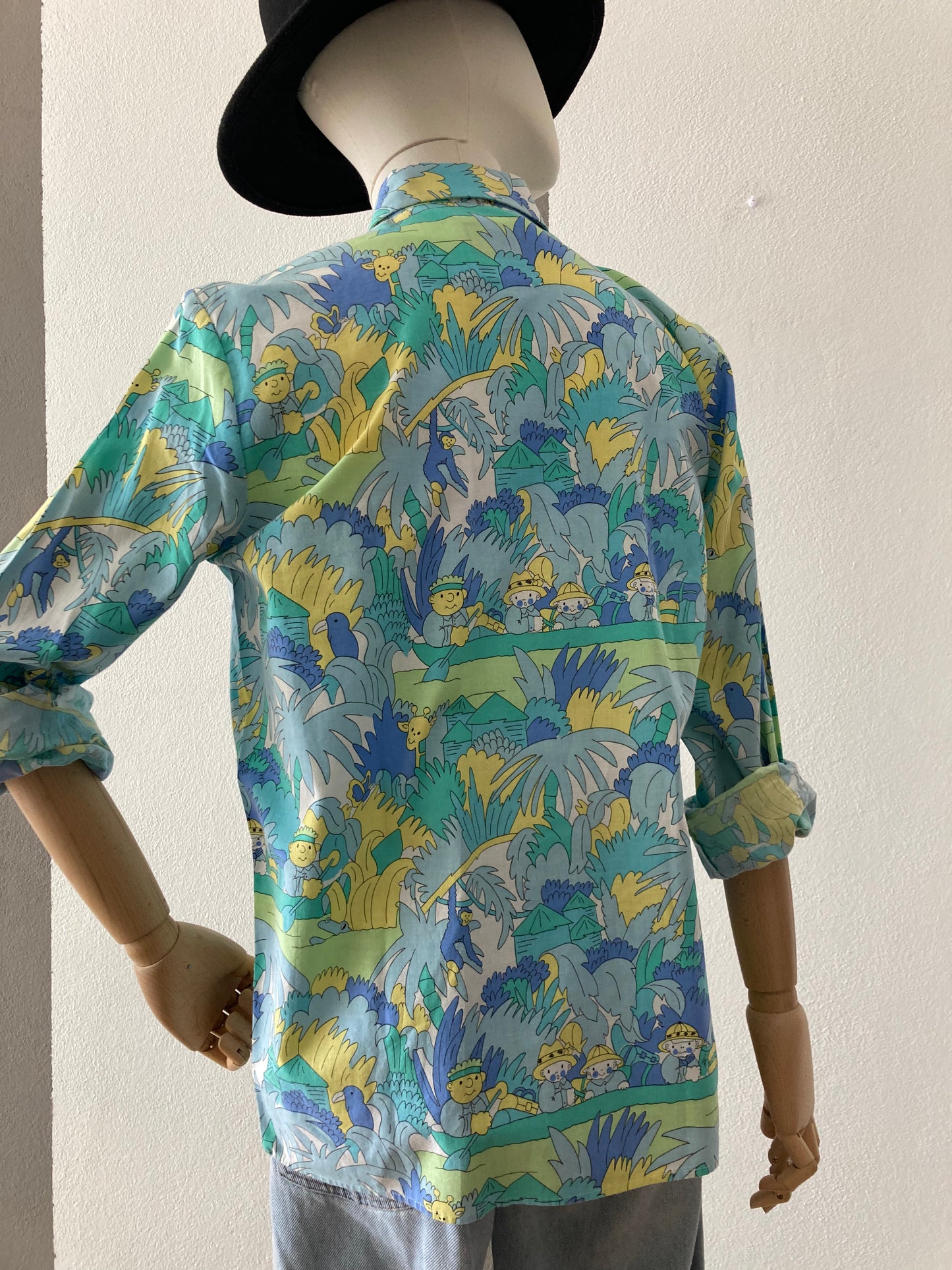 CAMICIA EMMANUEL SCHVILI CON STAMPA JUNGLA