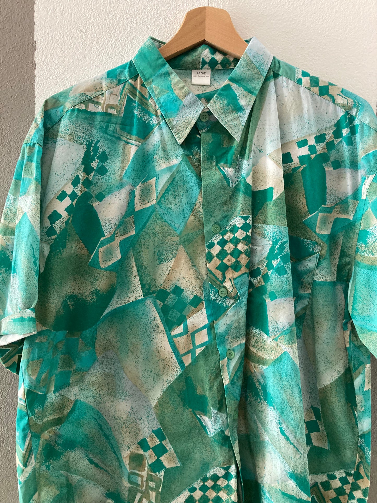CAMICIA VINTAGE VERDE /AZZURRO