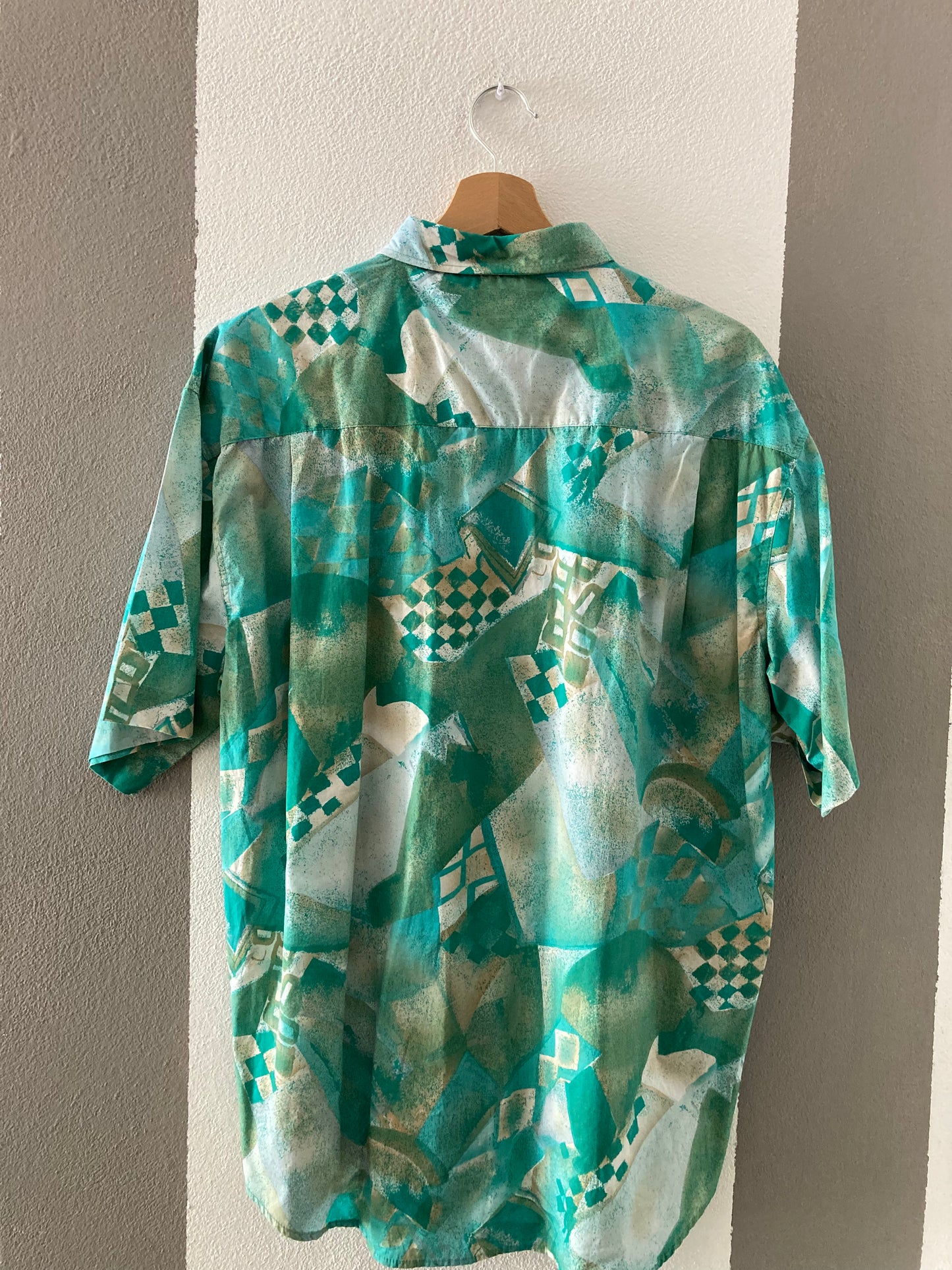 CAMICIA VINTAGE VERDE /AZZURRO