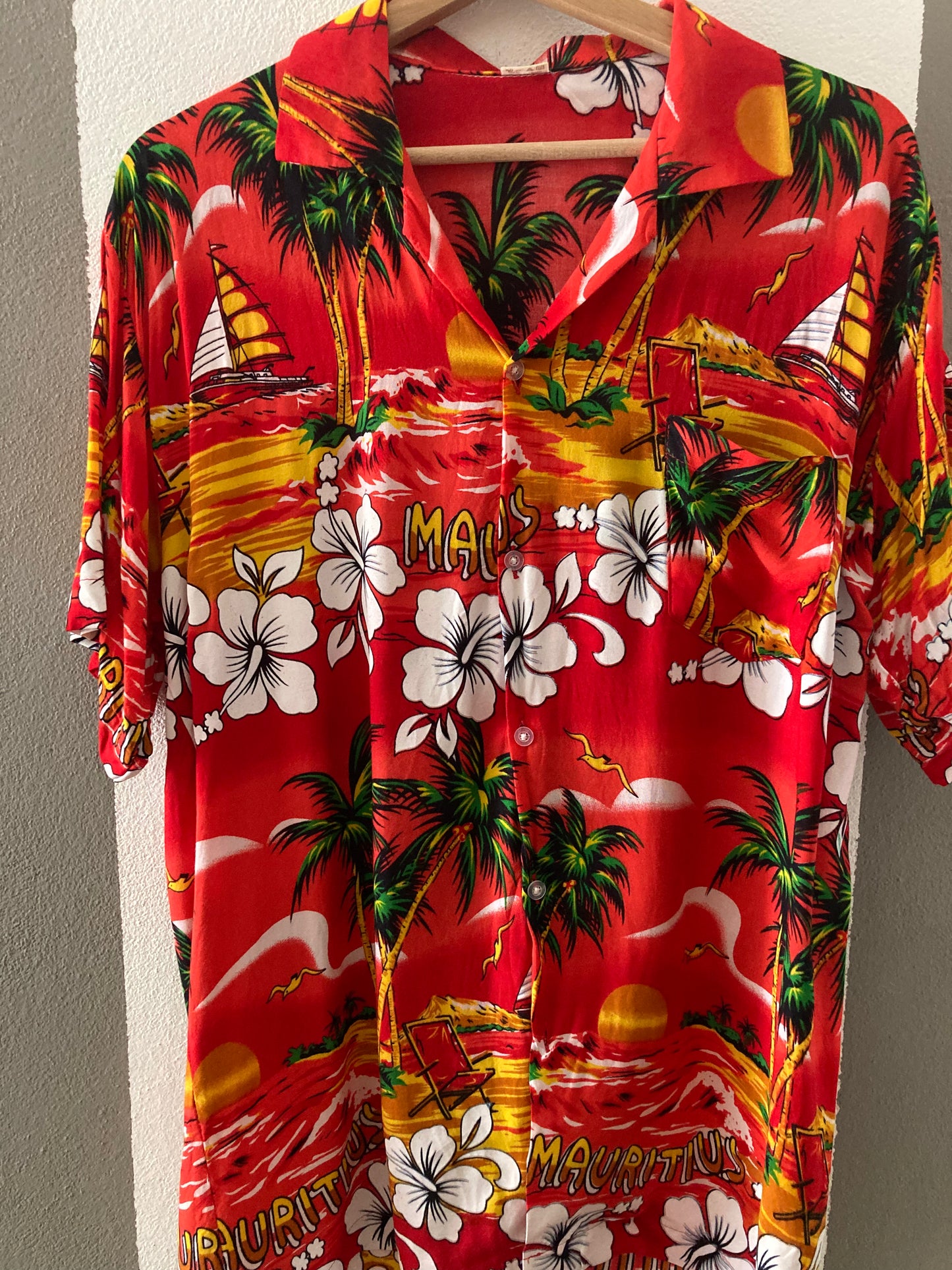CAMICIA VINTAGE STAMPA HAWAIANA