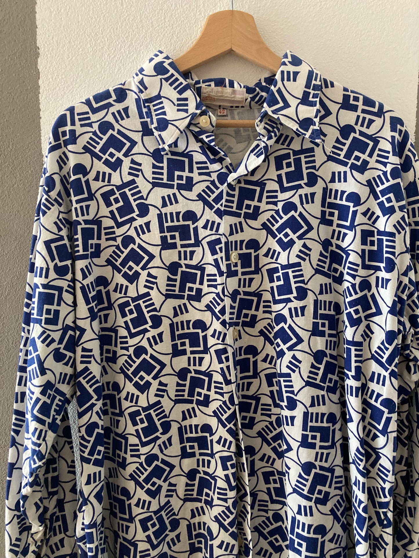 CAMICIA VINTAGE PATTERN GEOMETRICO