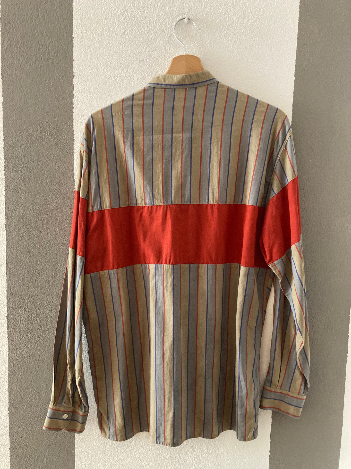CAMICIA VINTGA A RIGHE IN MULTICOLOR