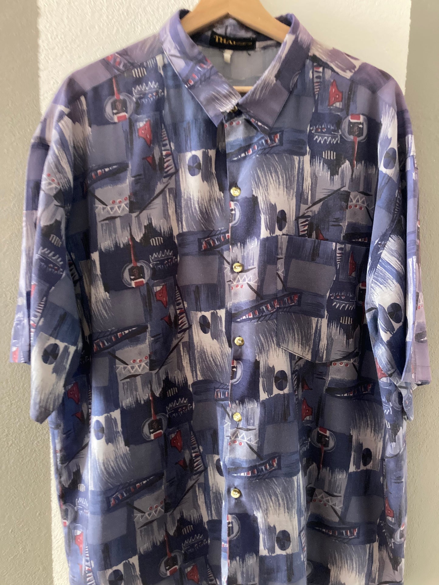 CAMICIA VINTAGE A FANTASIA ASTRATTA
