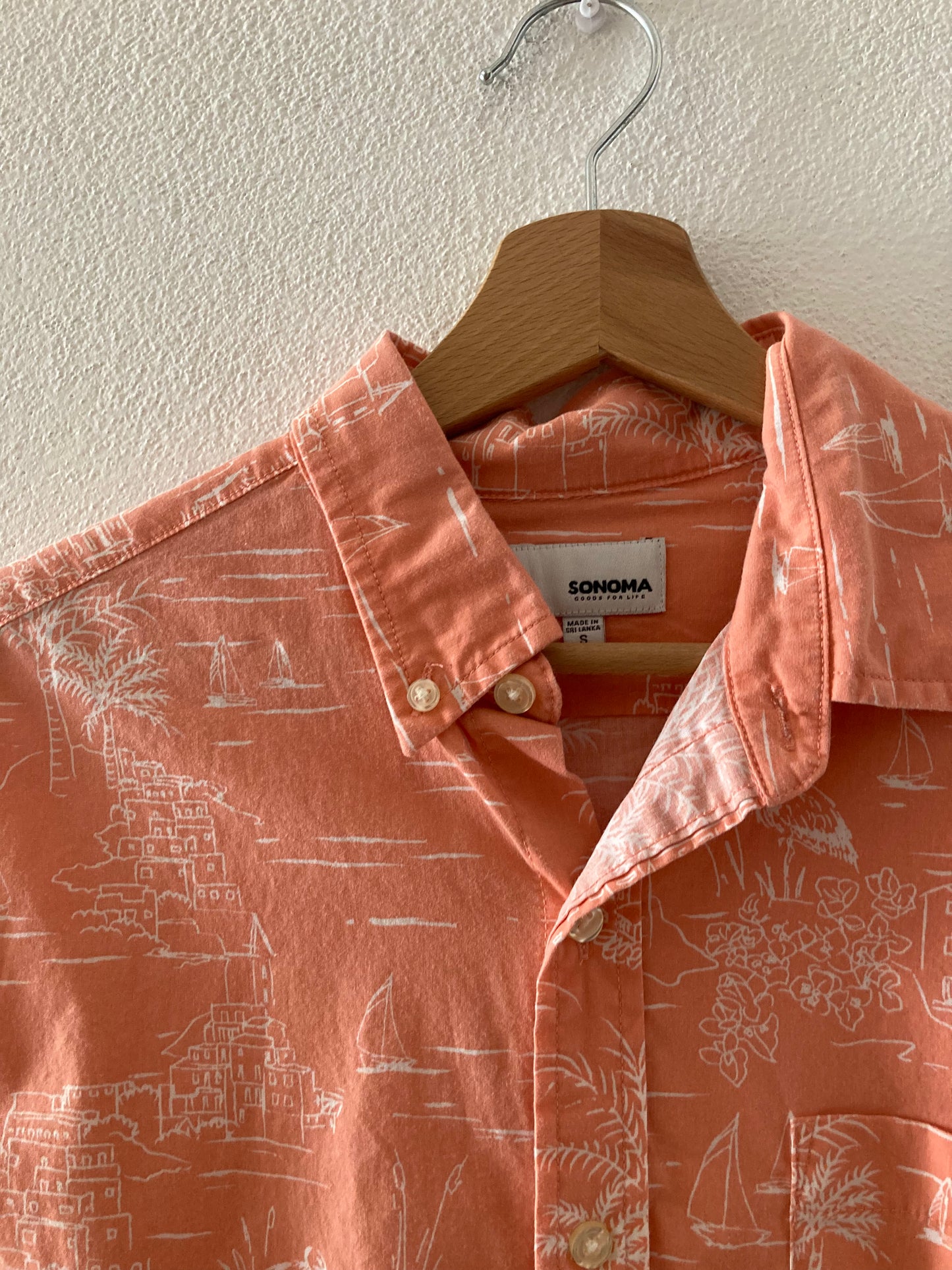 CAMICIA VINTAGE ROSA SALMONE