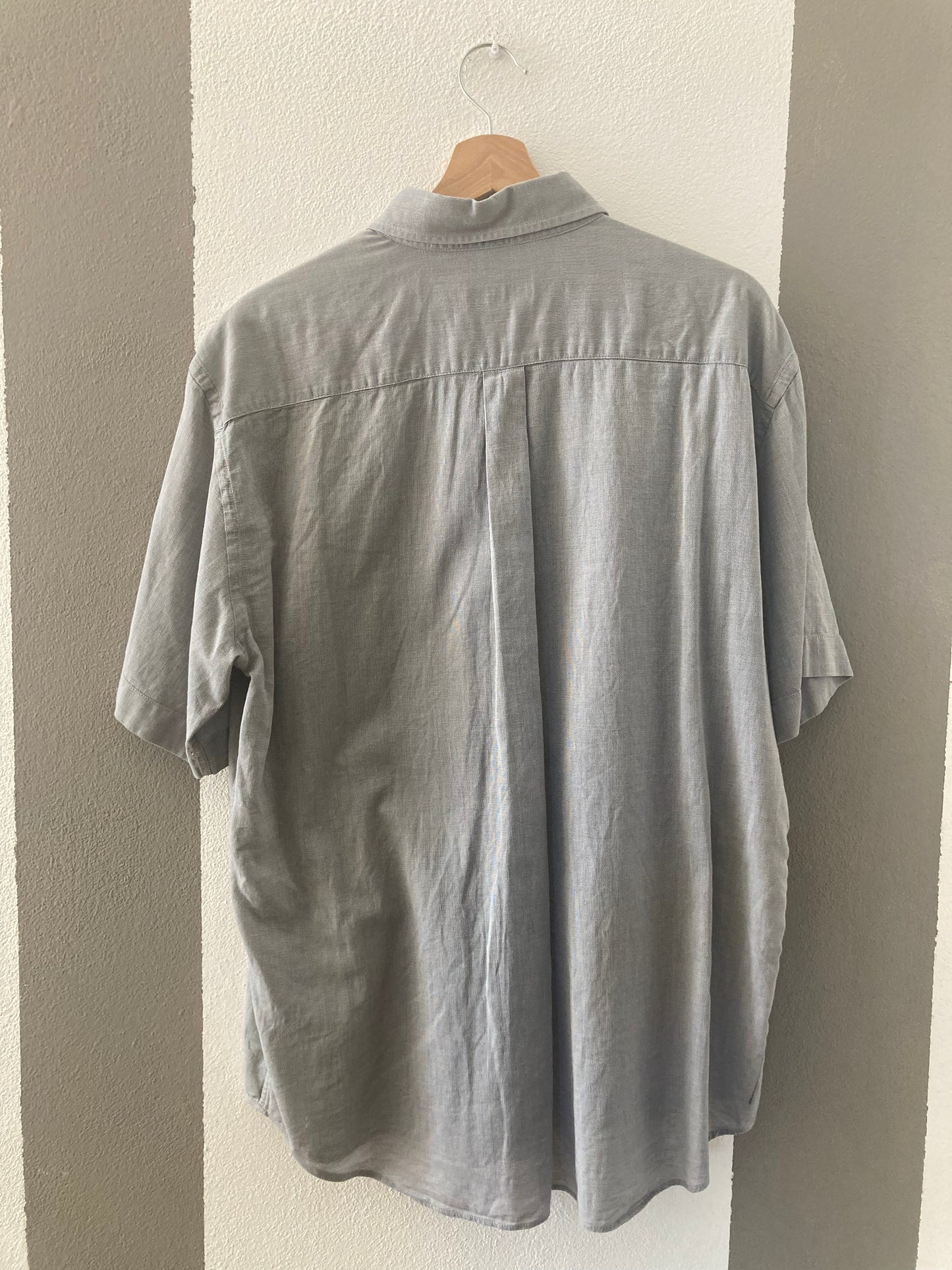 CAMICIA CUSTOM GRIGIA CON PATCH FLOREALI