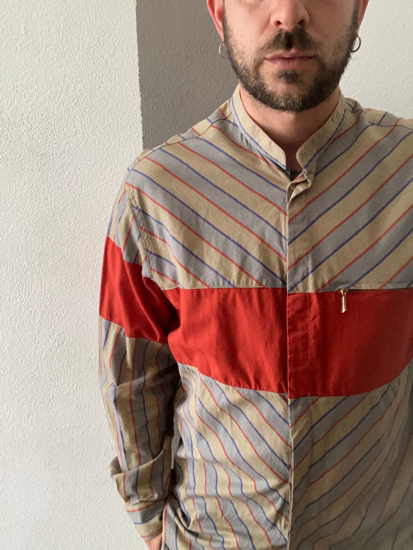 CAMICIA VINTAGE A RIGHE