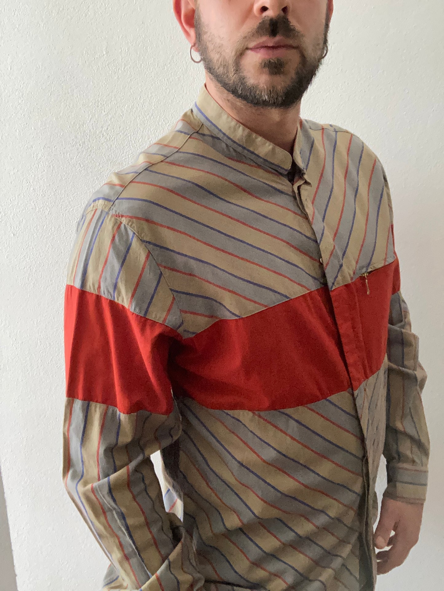 CAMICIA VINTAGE A RIGHE