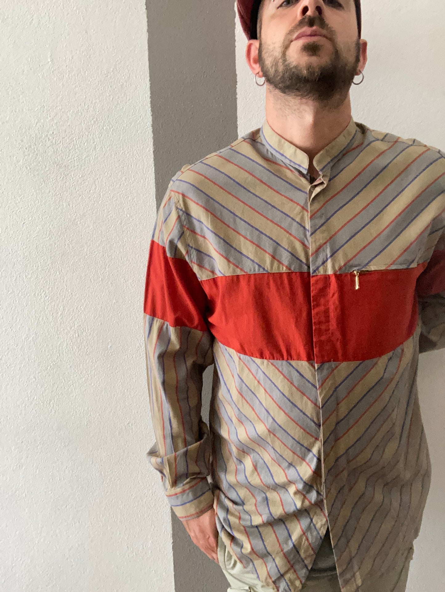 CAMICIA VINTAGE A RIGHE