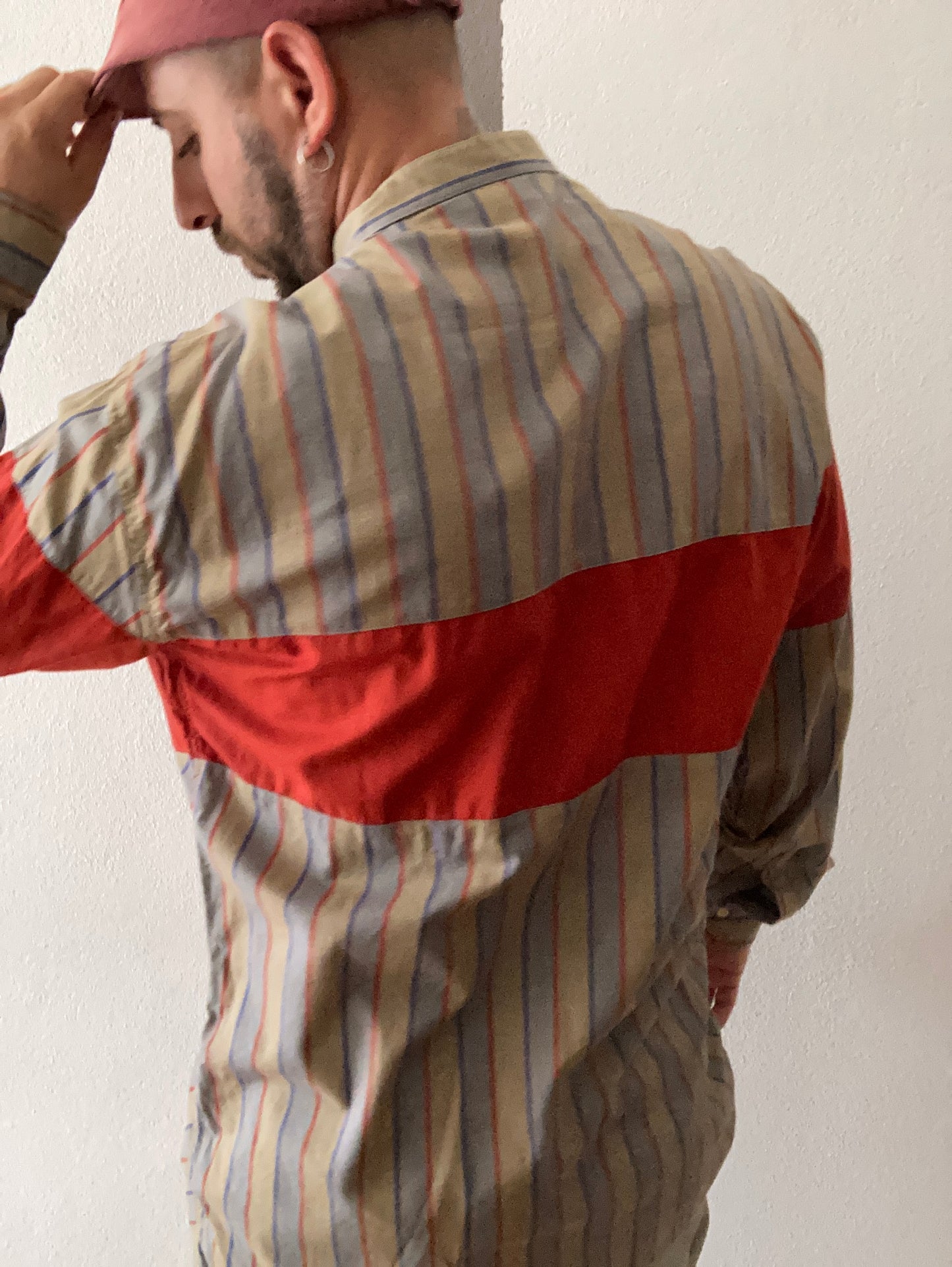 CAMICIA VINTAGE A RIGHE