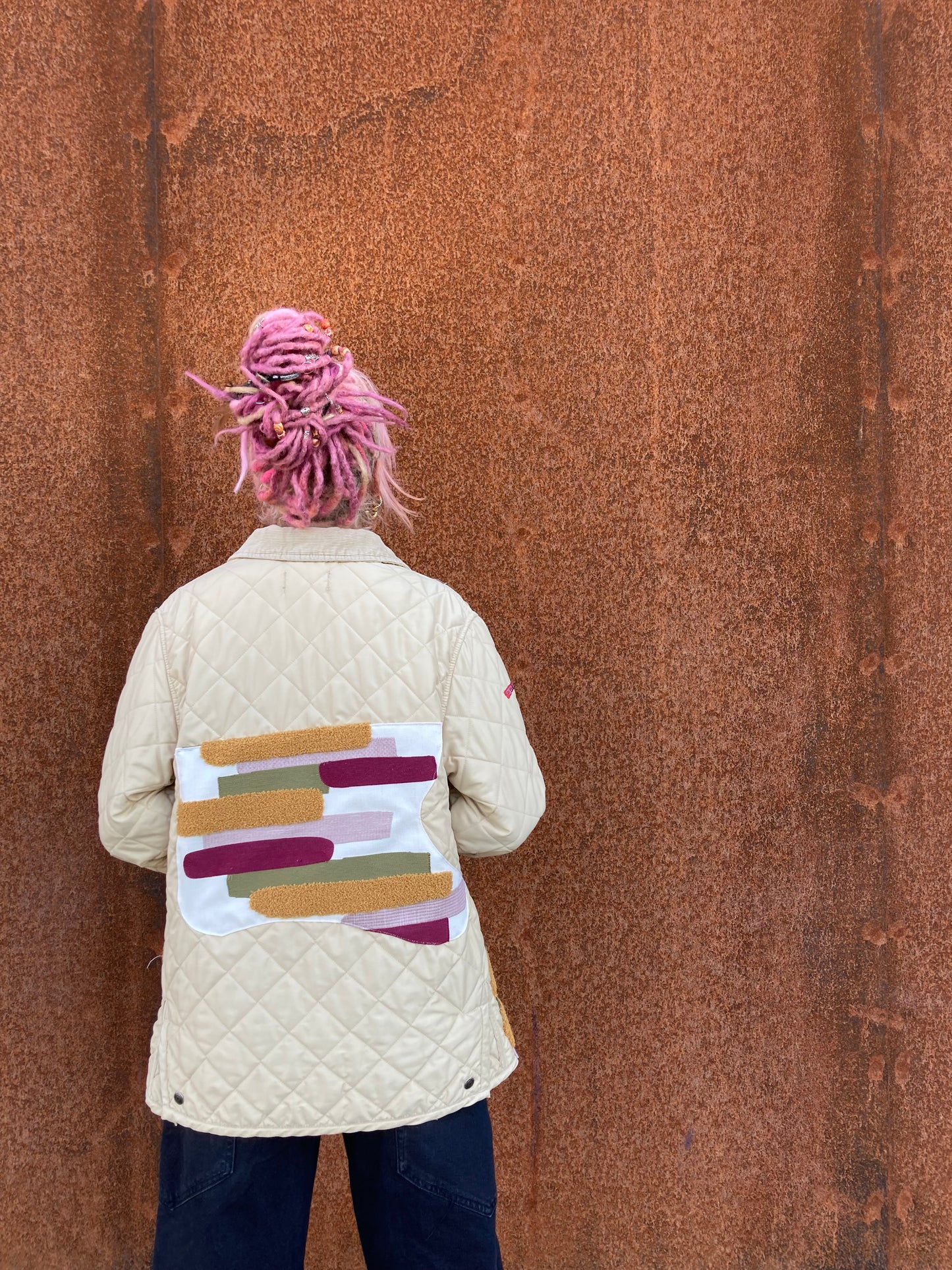 TRAPUNTINO COLLEZIONE MACEDONIA COLOR PANNA CON PATCH