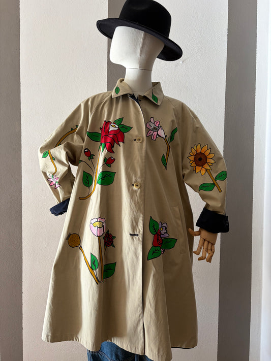 Trench double face custom Flower