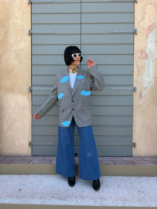 Blazer collezione macedonia con nuvole