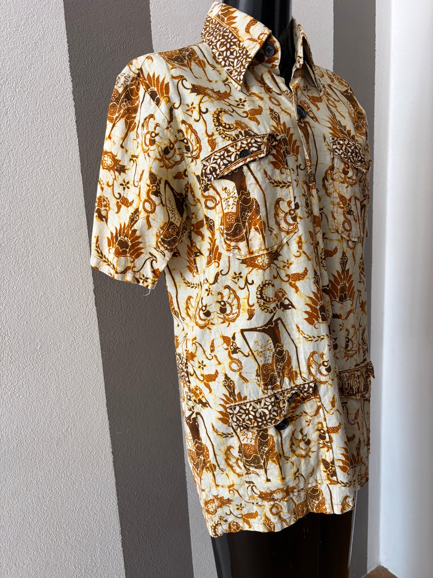 Camicia vintage afro in wax