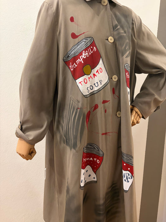 Trench custom Campbell’s soup