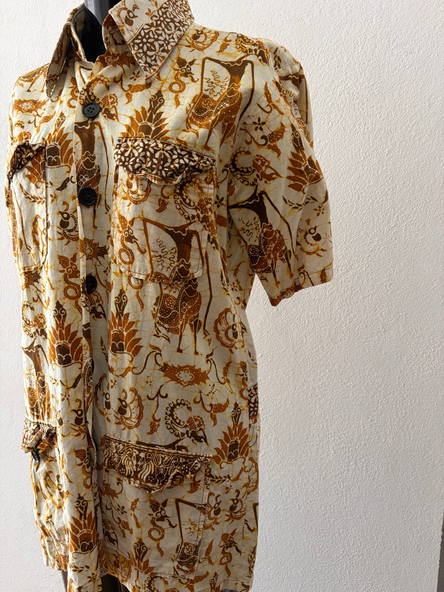Camicia vintage afro in wax
