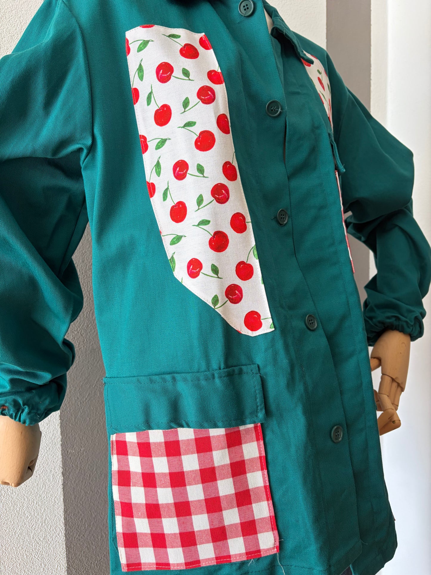 Workwear jackets pattern ciliegie e quadri