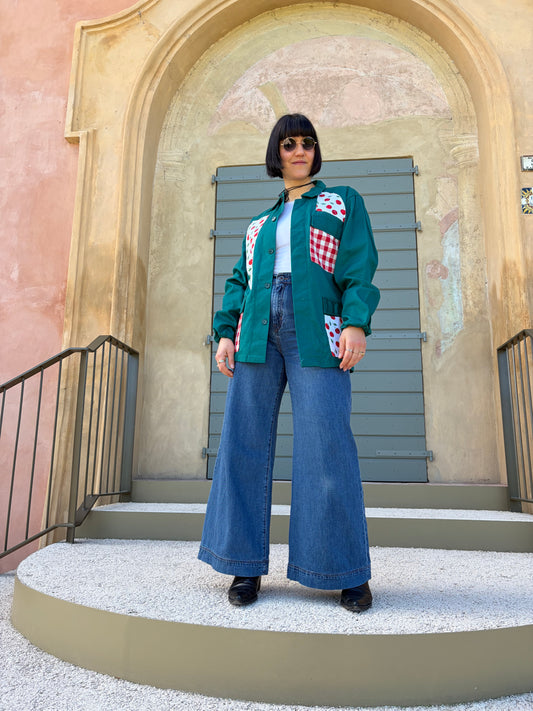 Workwear jackets pattern ciliegie e quadri