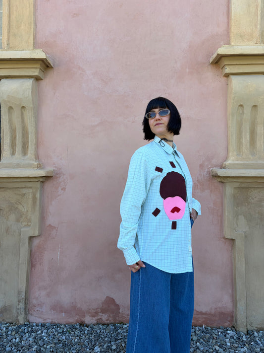 Camicia collezione macedonia con viso