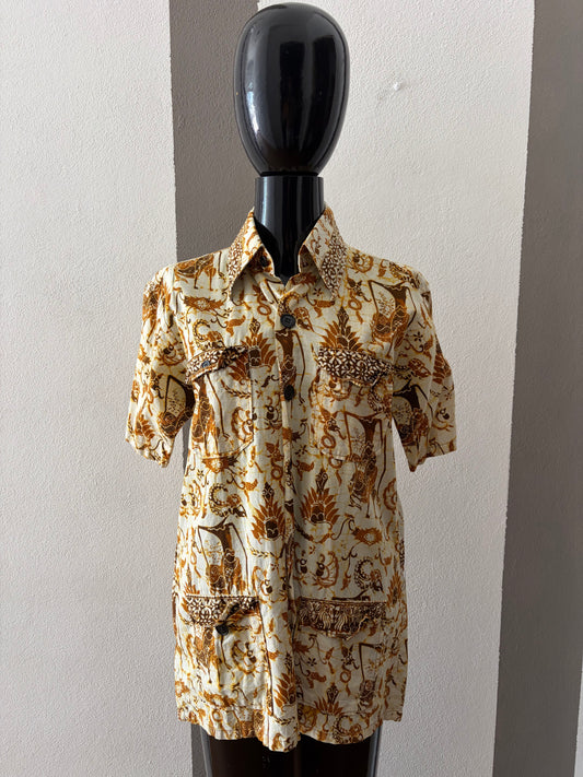 Camicia vintage afro in wax