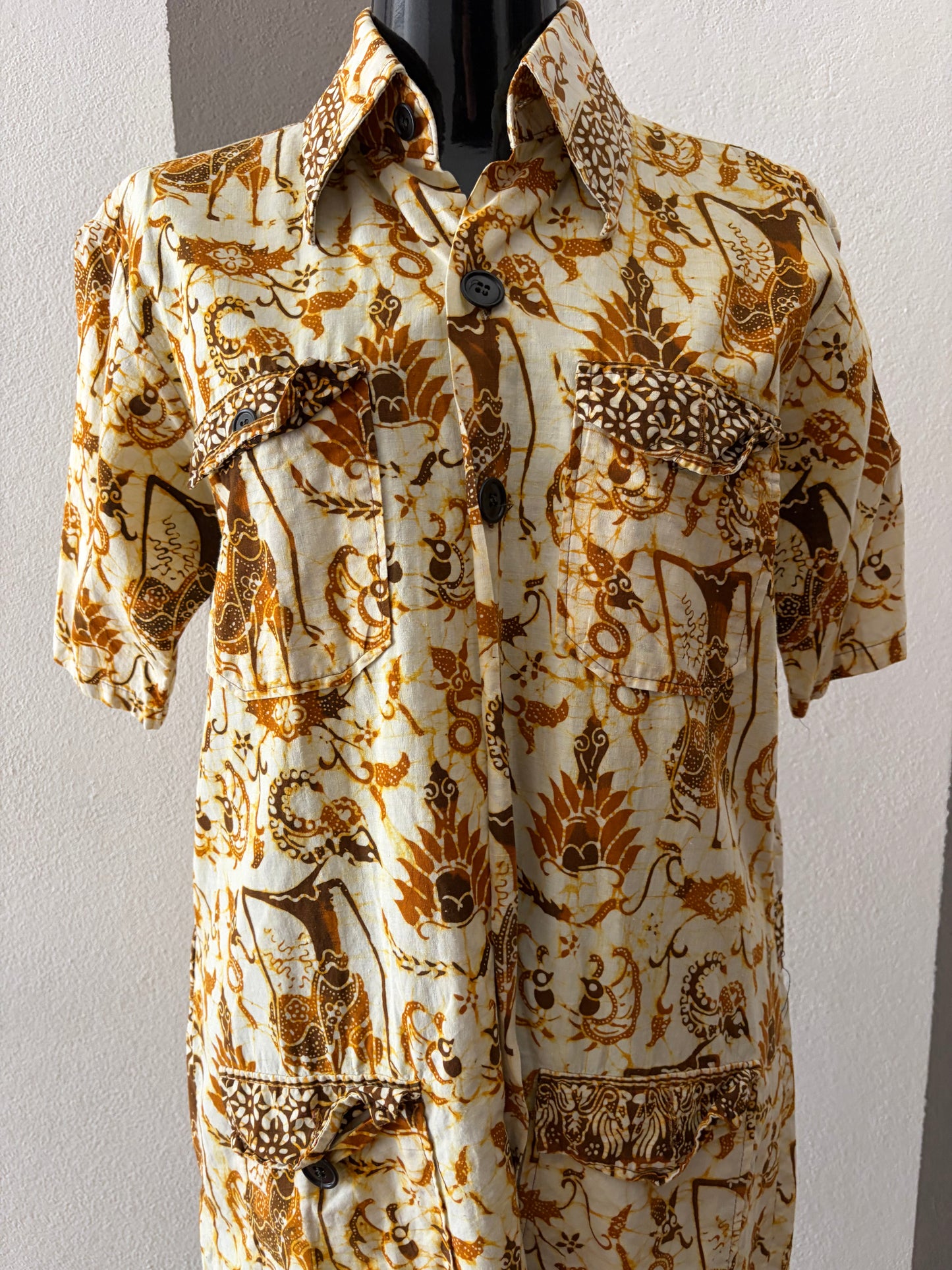 Camicia vintage afro in wax