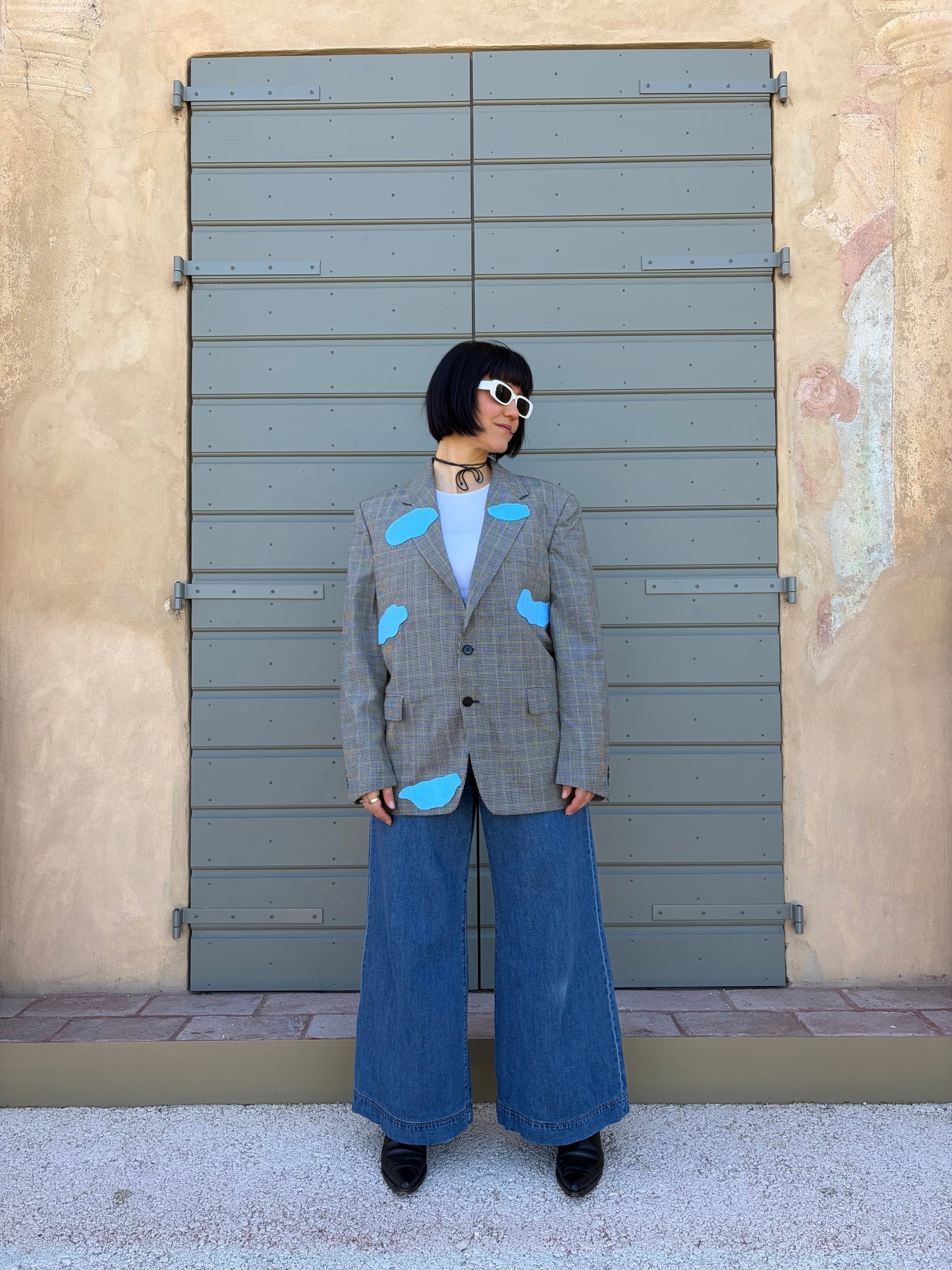 Blazer collezione macedonia con nuvole