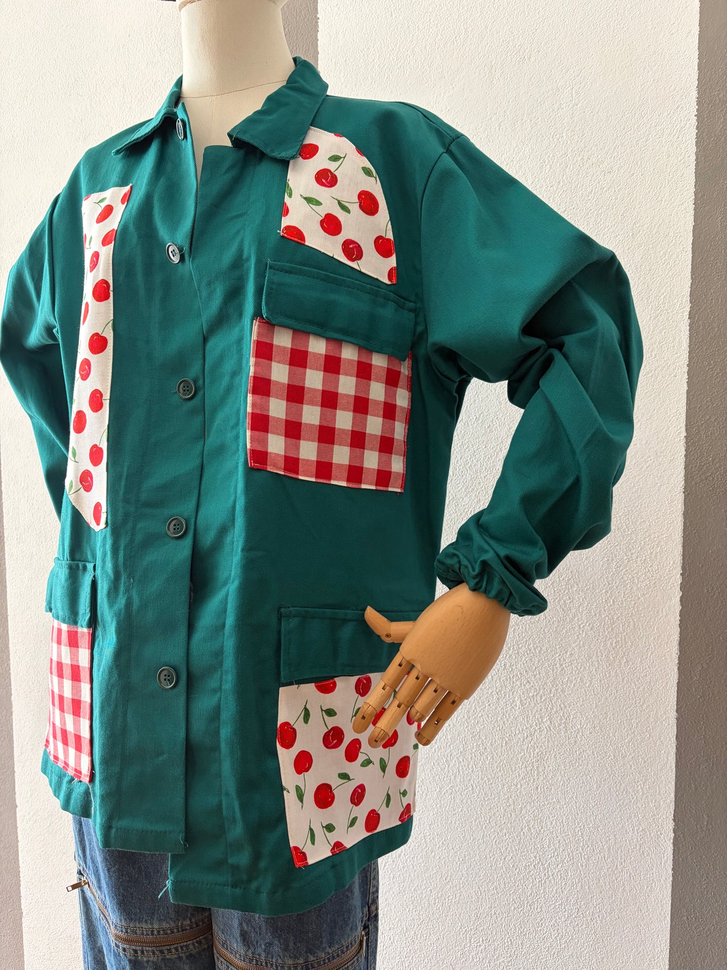 Workwear jackets pattern ciliegie e quadri