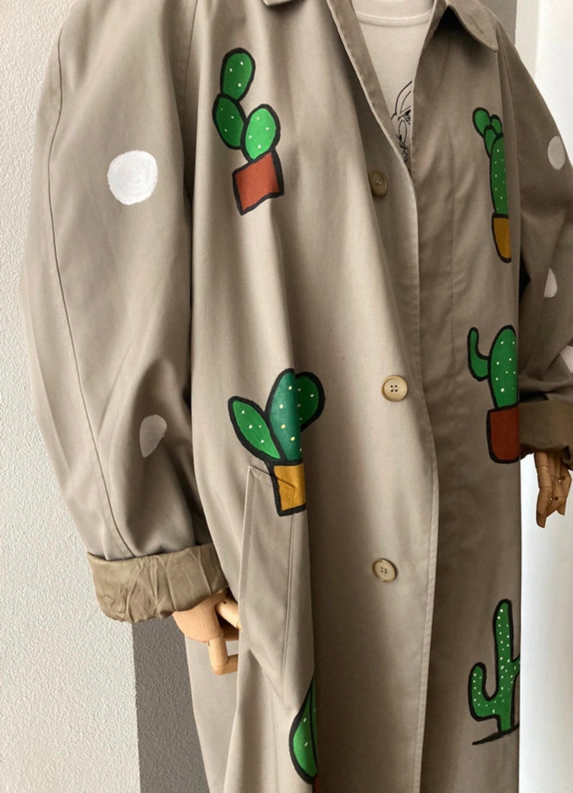 Trench custom con cactus