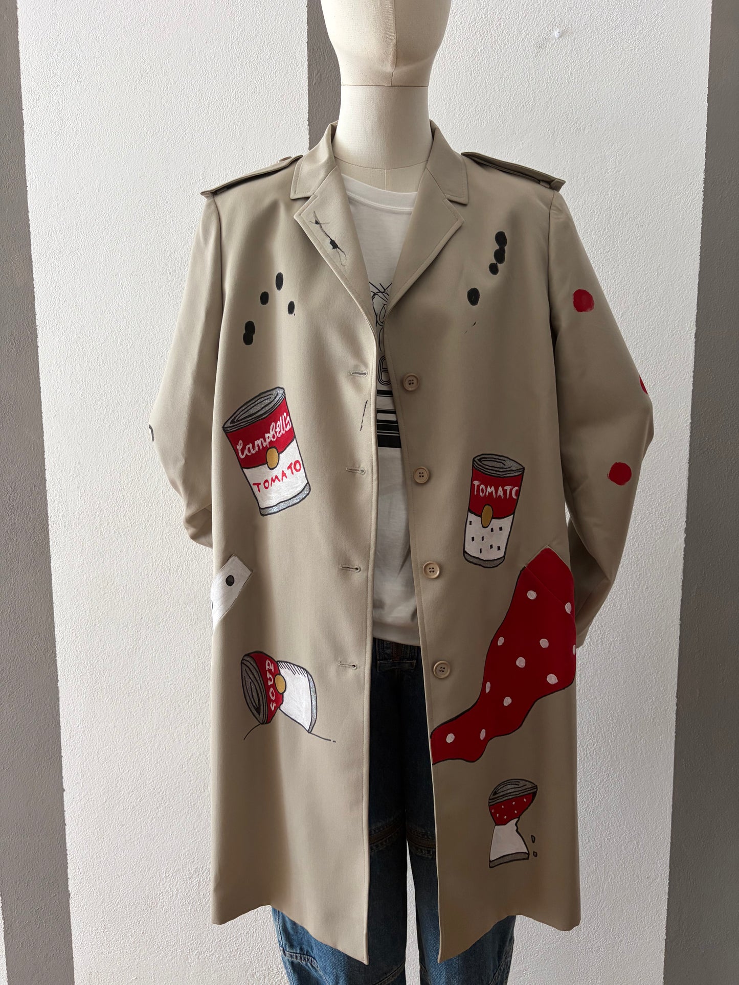 Trench custom campbell’s soup