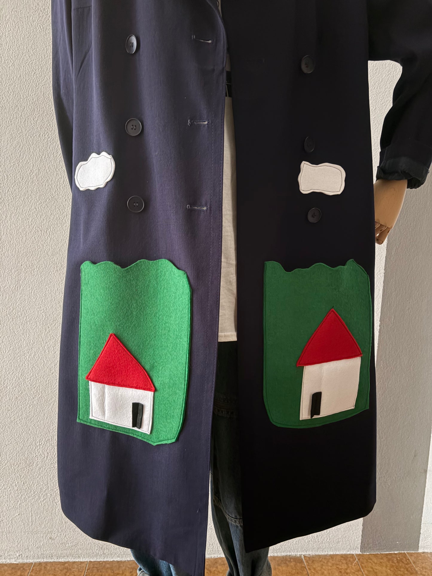 Trench collezione Macedonia con Casette