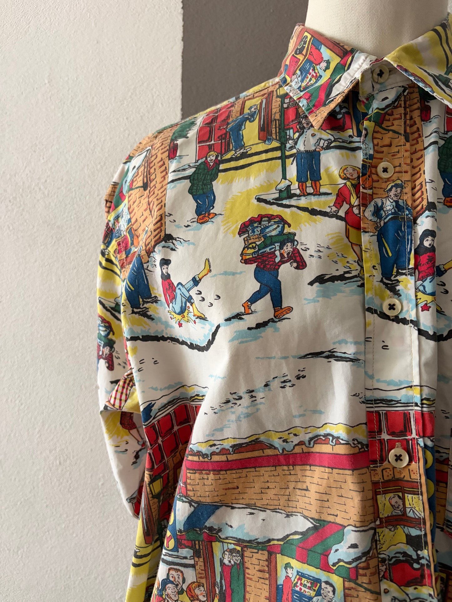 Camicia vintage Sixty con personaggi