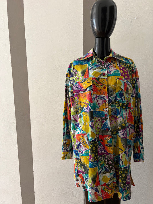 Camicia vintage a fantasia