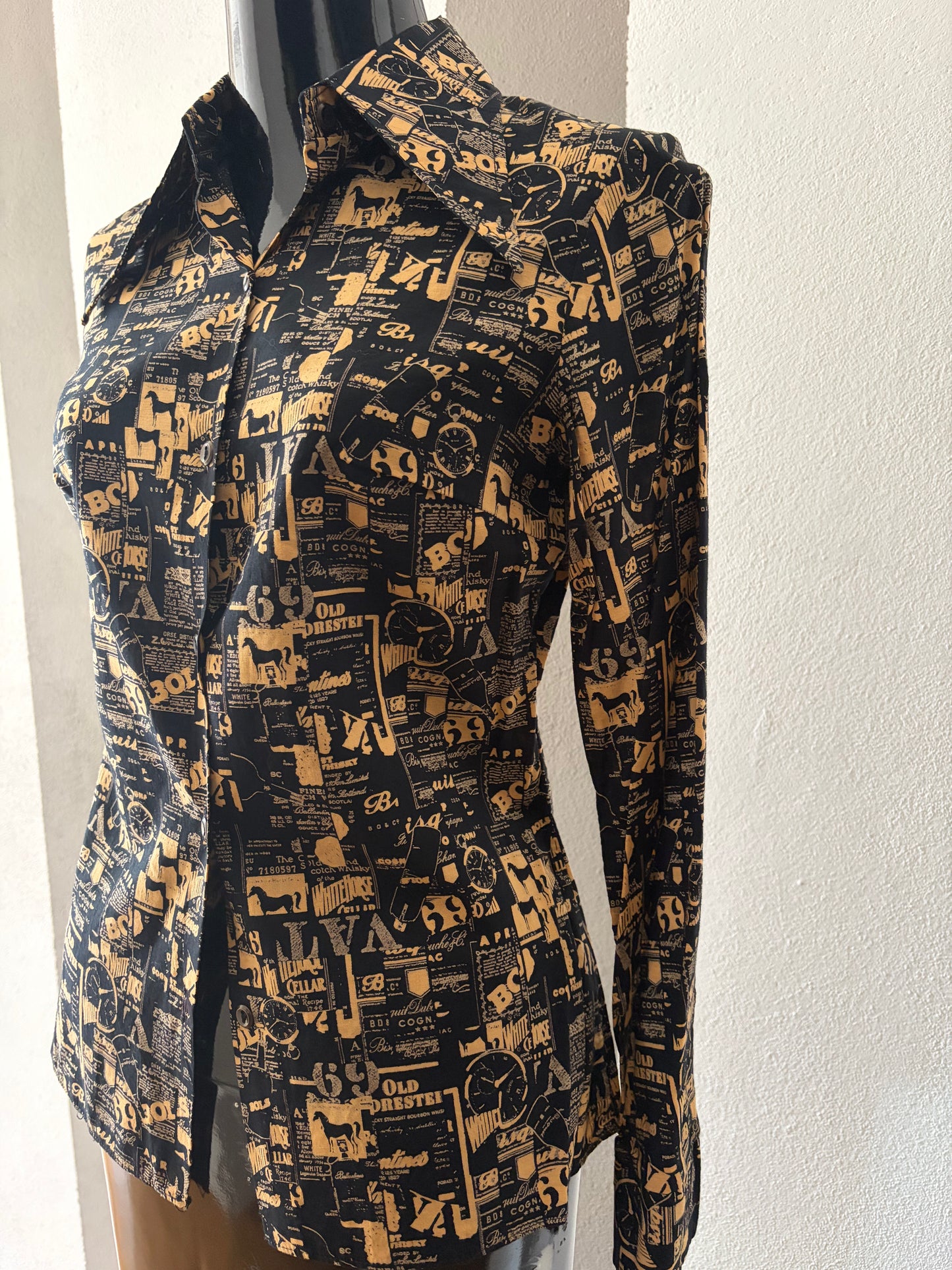 Camicia vintage a fantasia