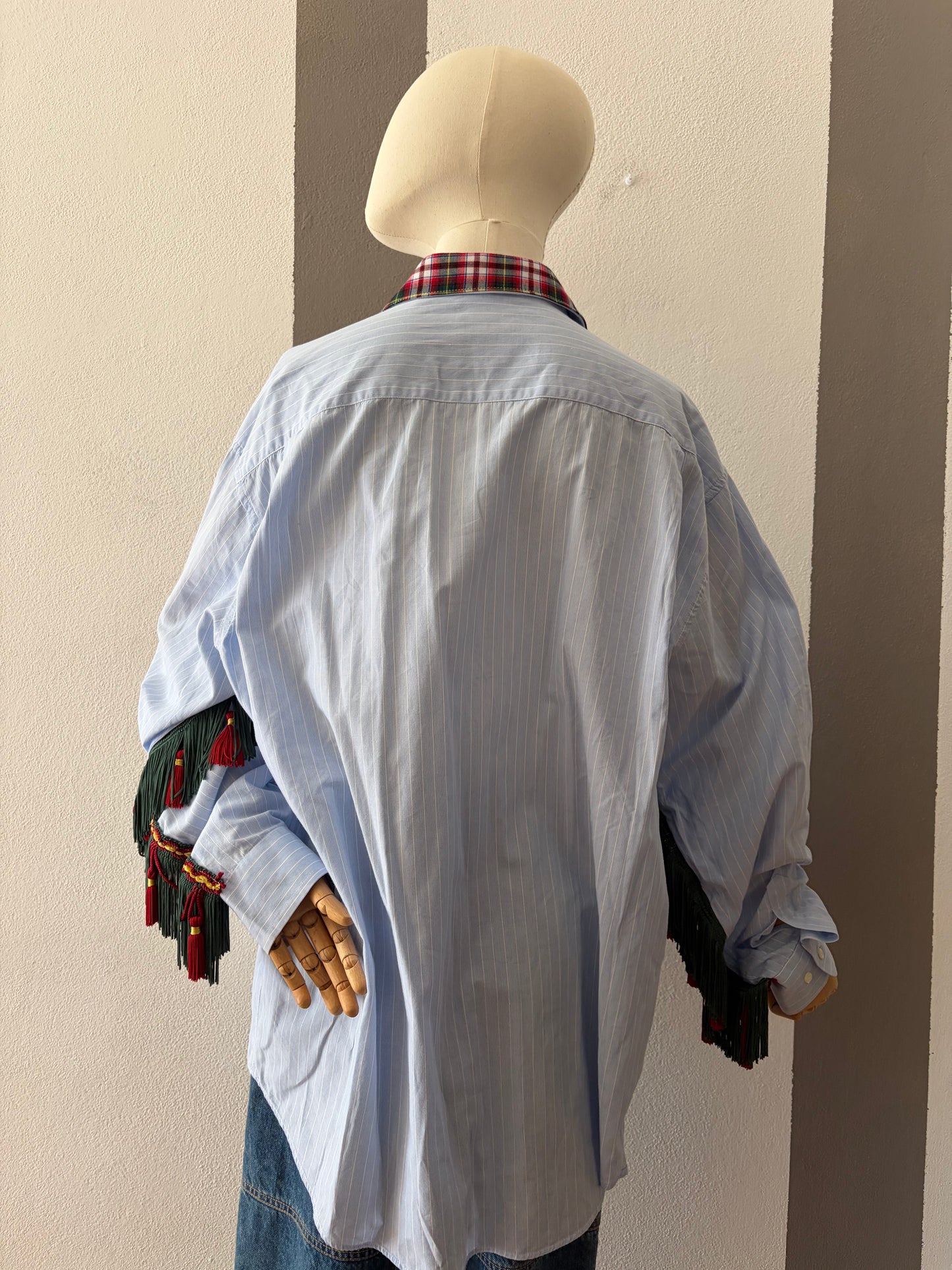 Camicia collezione macedonia con frange