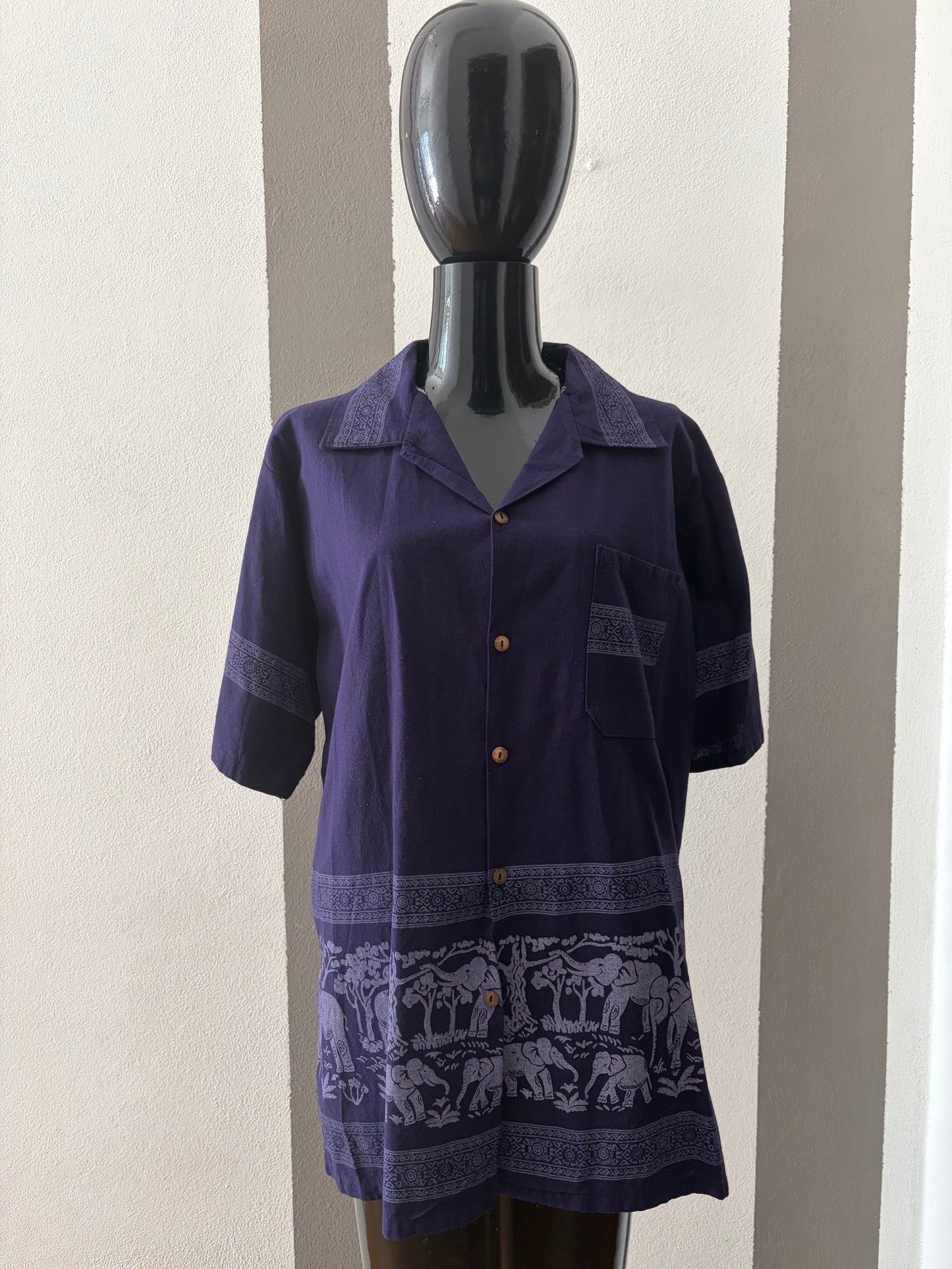 Camicia vintage elefanti