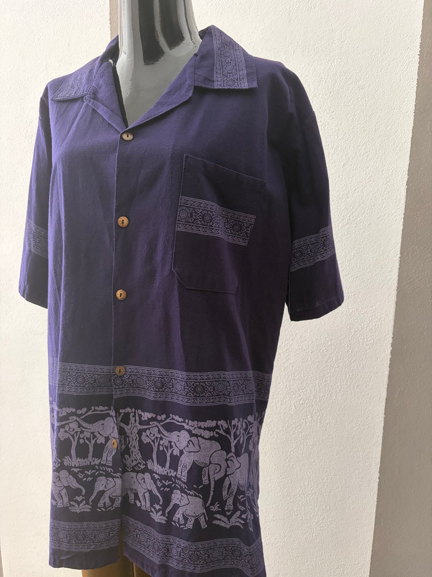 Camicia vintage elefanti