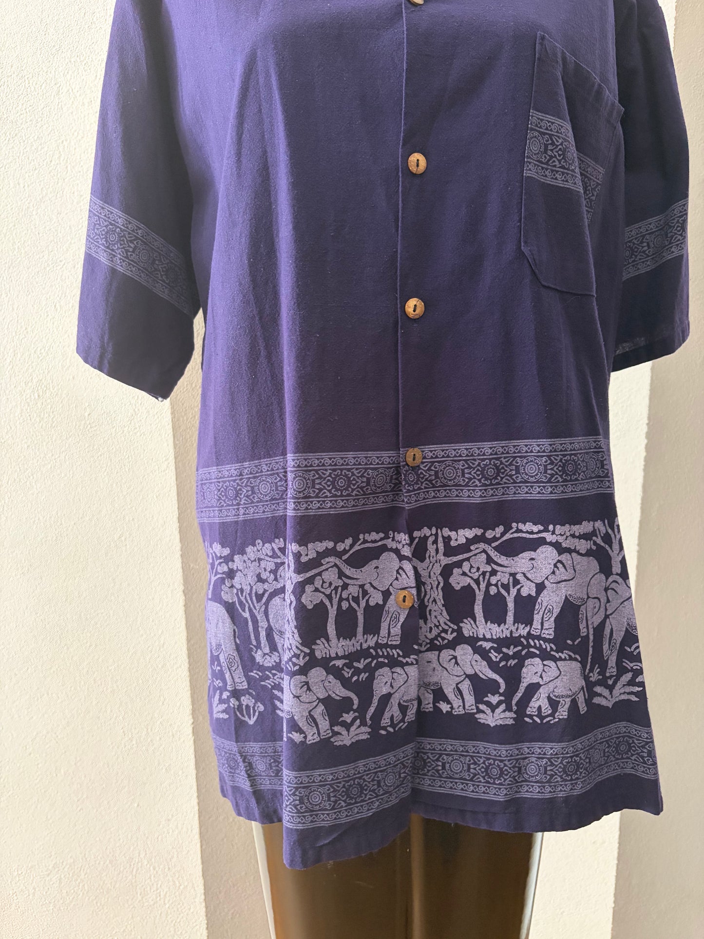 Camicia vintage elefanti