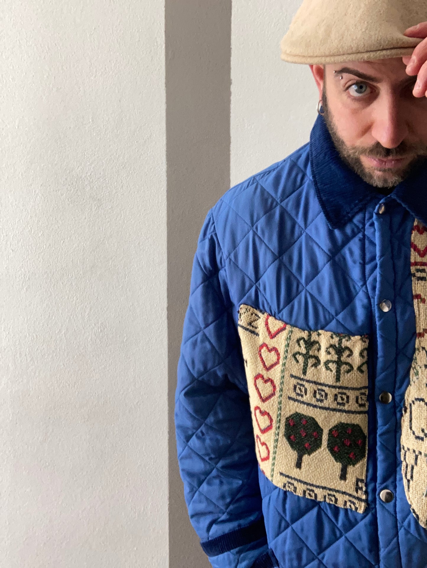 TRAPUNTINO HUSKY CUSTOM CON INSERTI A FANTASIA ASTRATTA