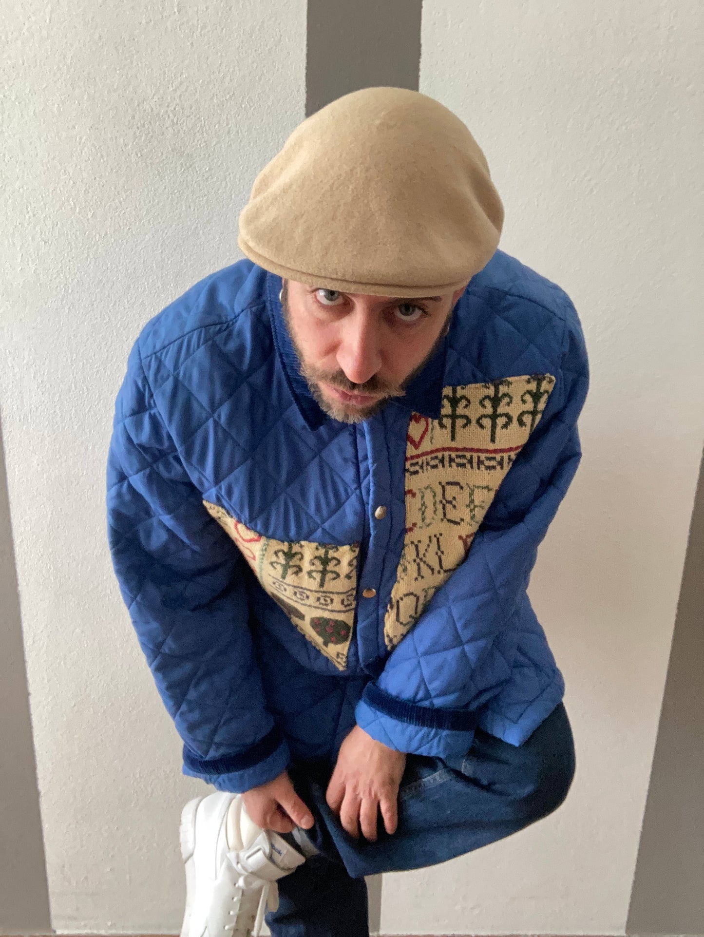 TRAPUNTINO HUSKY CUSTOM CON INSERTI A FANTASIA ASTRATTA