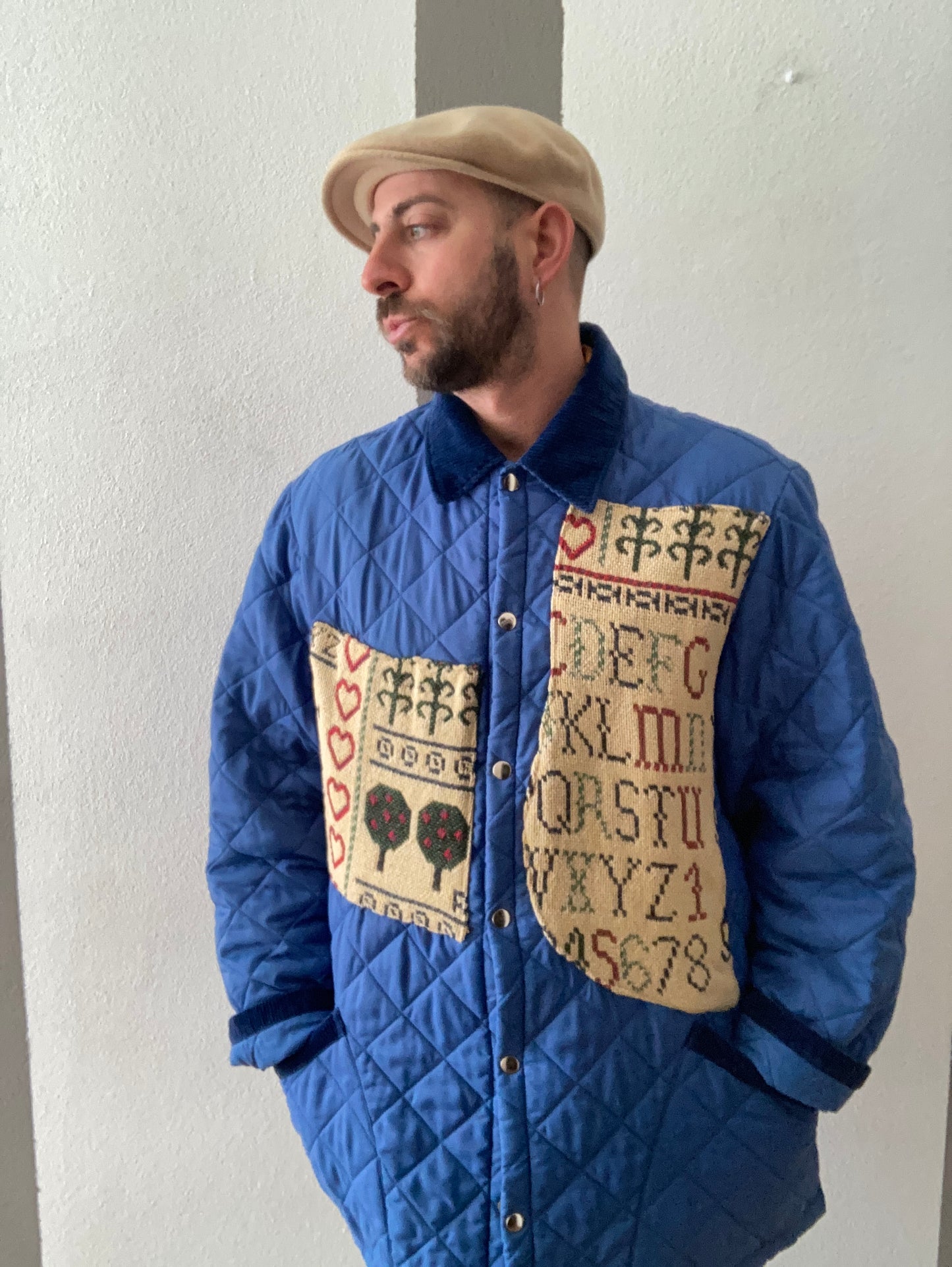 TRAPUNTINO HUSKY CUSTOM CON INSERTI A FANTASIA ASTRATTA