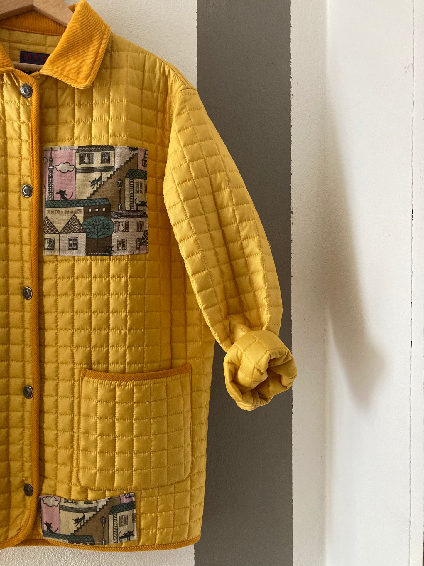 TRAPUNTATO CUSTOM GIALLO CON PATCH GATTI