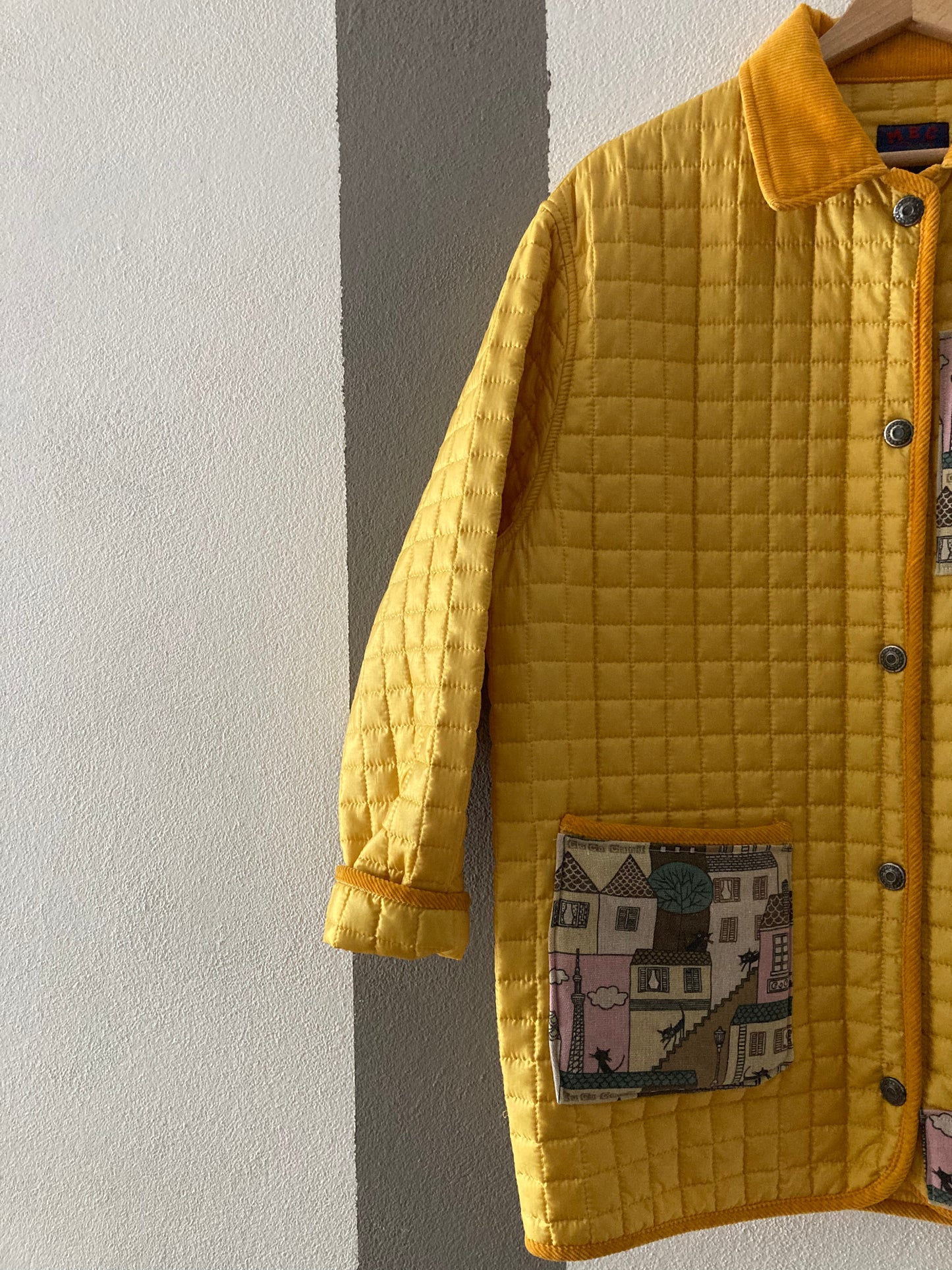 TRAPUNTATO CUSTOM GIALLO CON PATCH GATTI