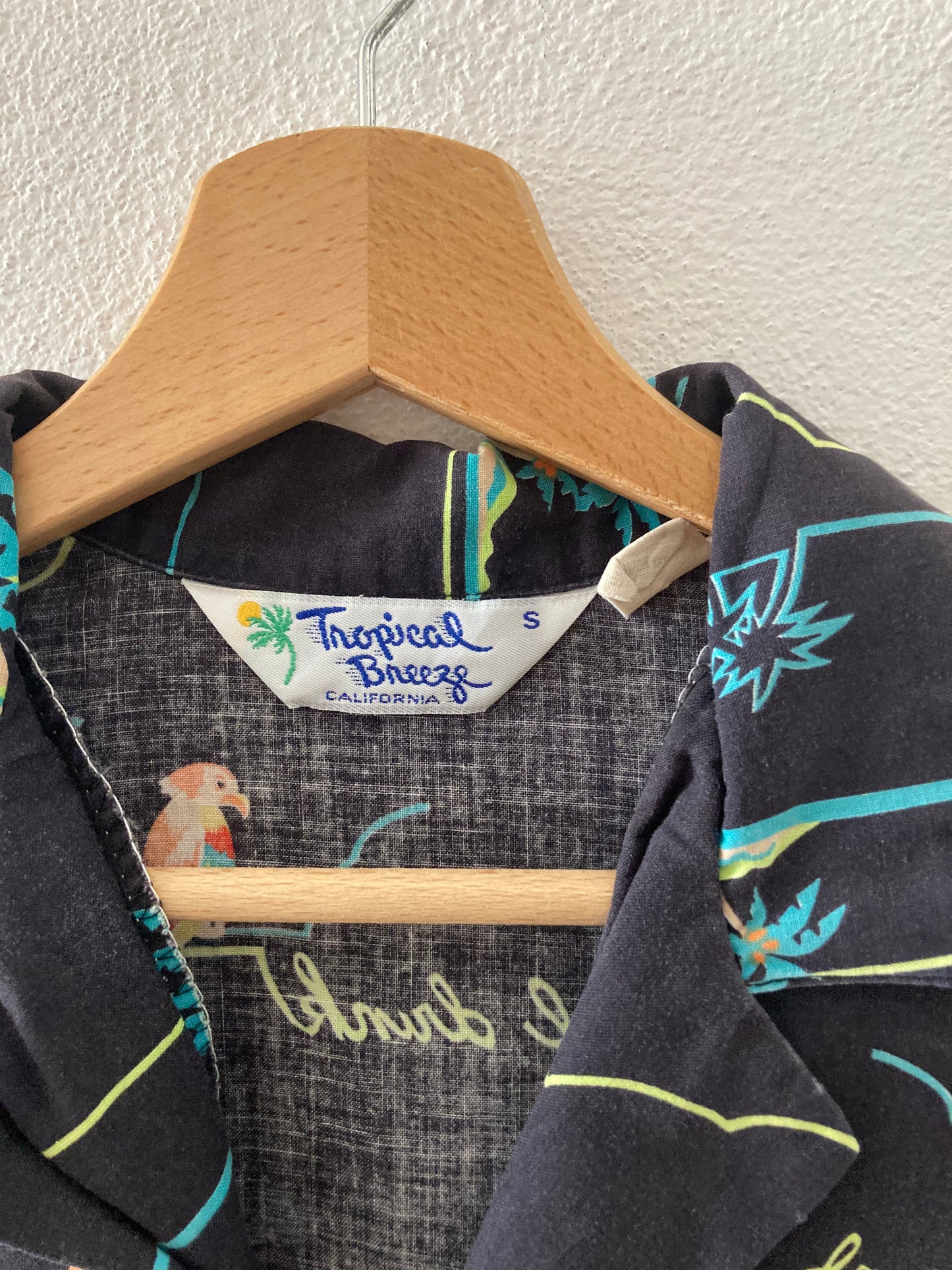 CAMICIA VINTAGE PAPPAGALLI