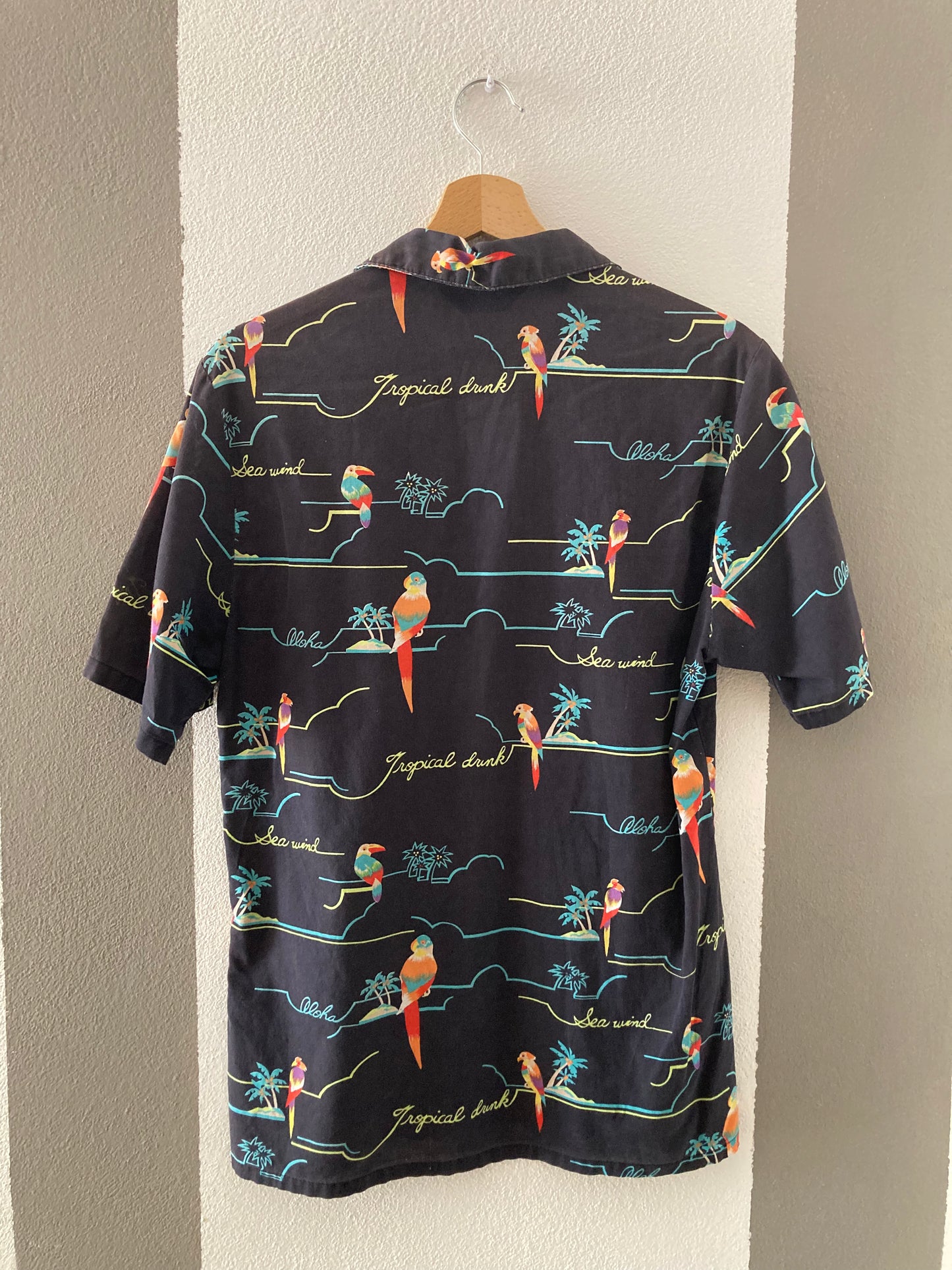 CAMICIA VINTAGE PAPPAGALLI