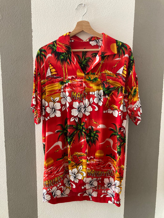 CAMICIA VINTAGE STAMPA HAWAIANA