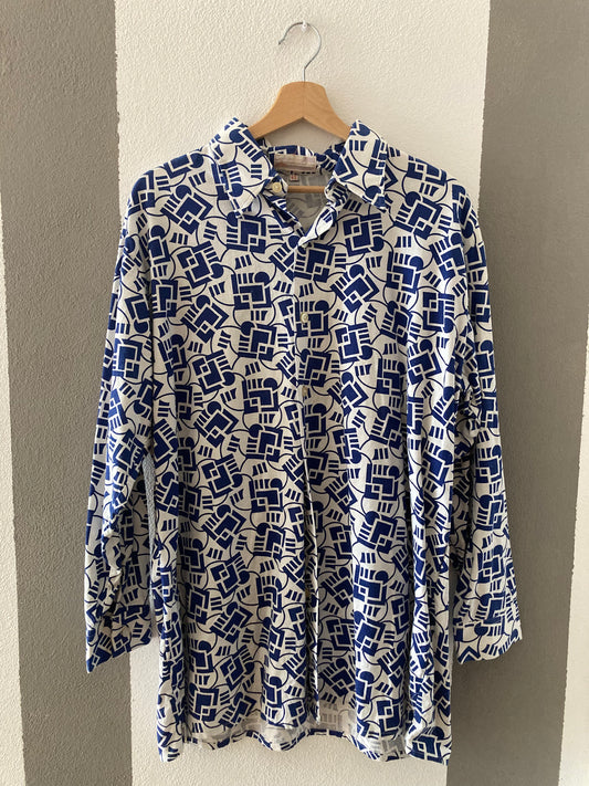 CAMICIA VINTAGE PATTERN GEOMETRICO