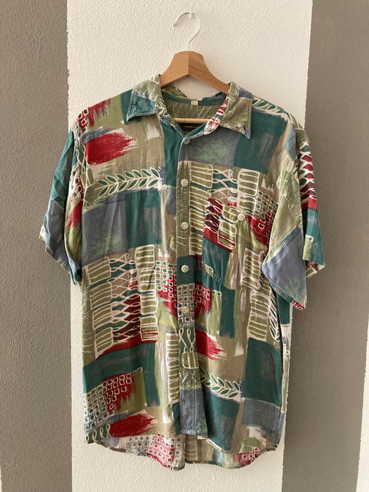 CAMICIA VINTAGE FANTASIA ASTRATTA