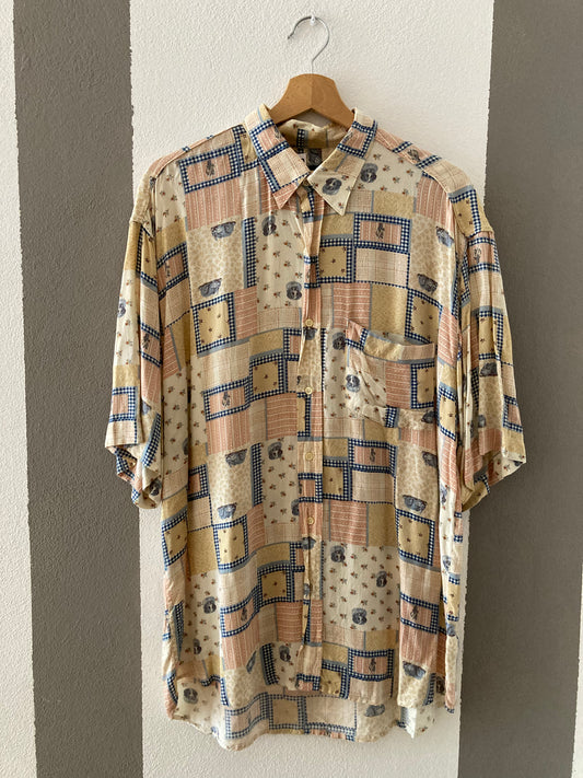 CAMICIA VINTAGE A FANTASIA MISTA