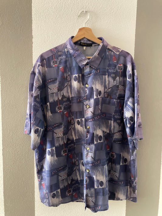 CAMICIA VINTAGE A FANTASIA ASTRATTA