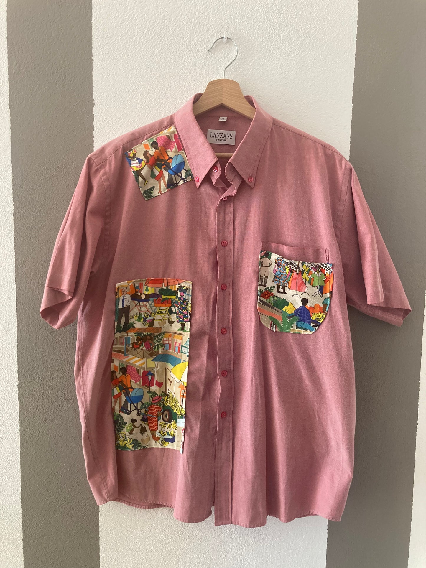 CAMICIA CUSTOM PATTERN GENTE AL MERCATO